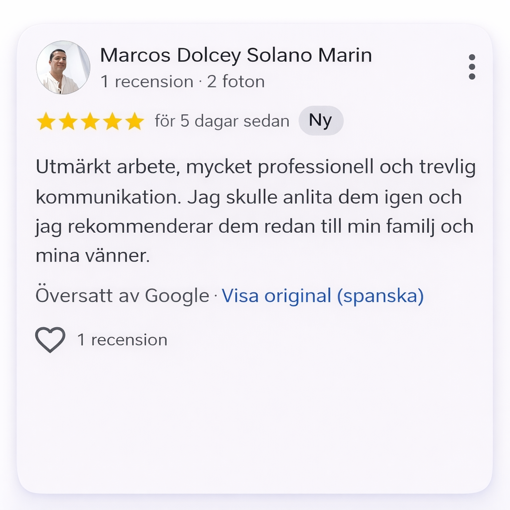 Google recension 7 för Arnold Express