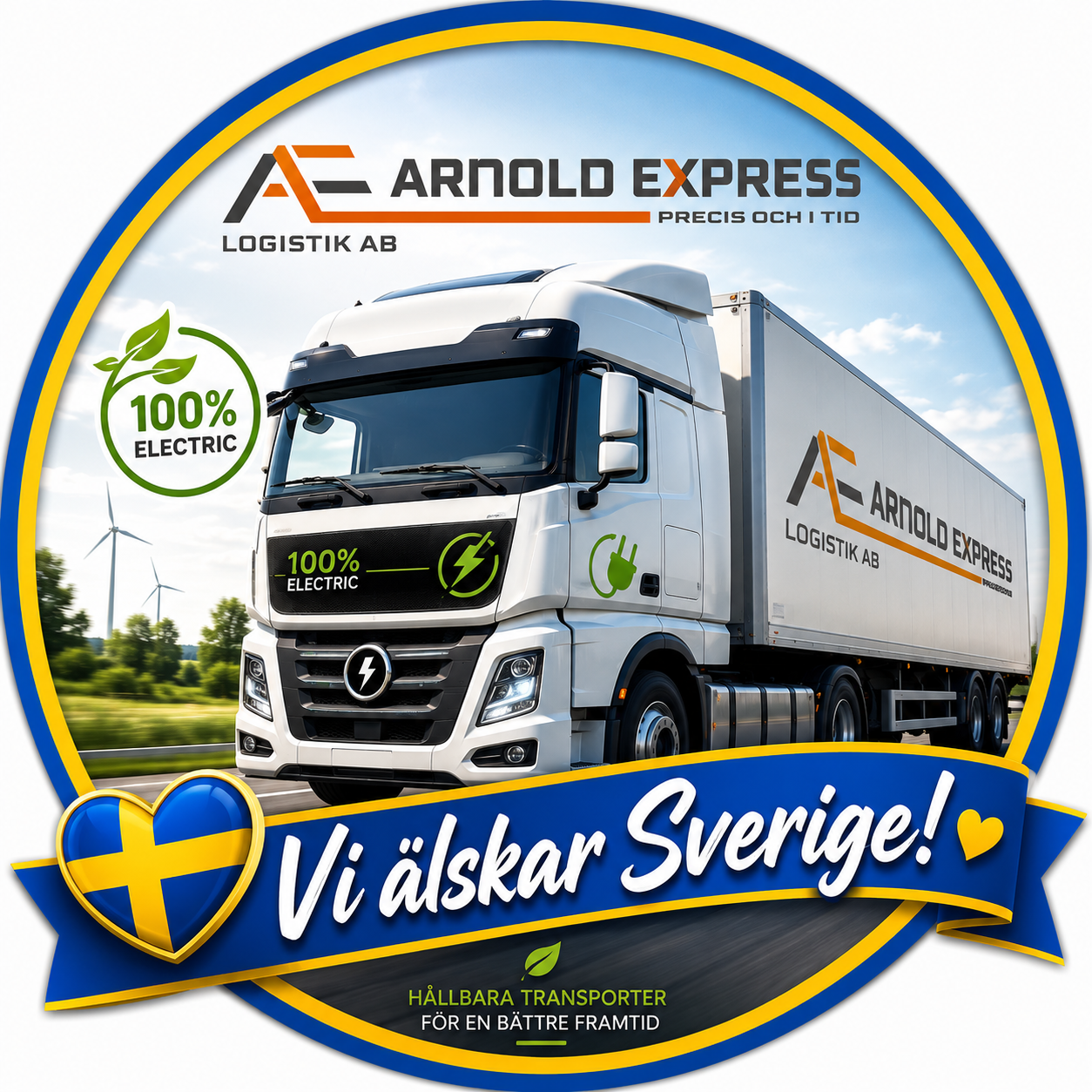 Vi älskar Sverige - FAQ knapp